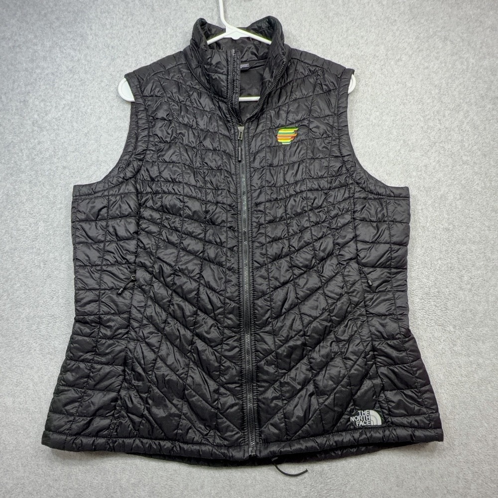 The North Face Vest Womens XL Black ThermoBall Eco Insulated Quilted Full Zip